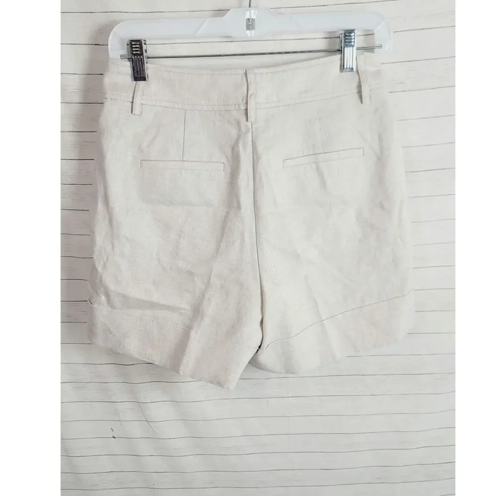 J.CREW REMI SHORT IN LINEN STRETCH BLEND, SZ 0